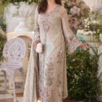 3 Piece Unstitched Embroidered Chiffon Suit