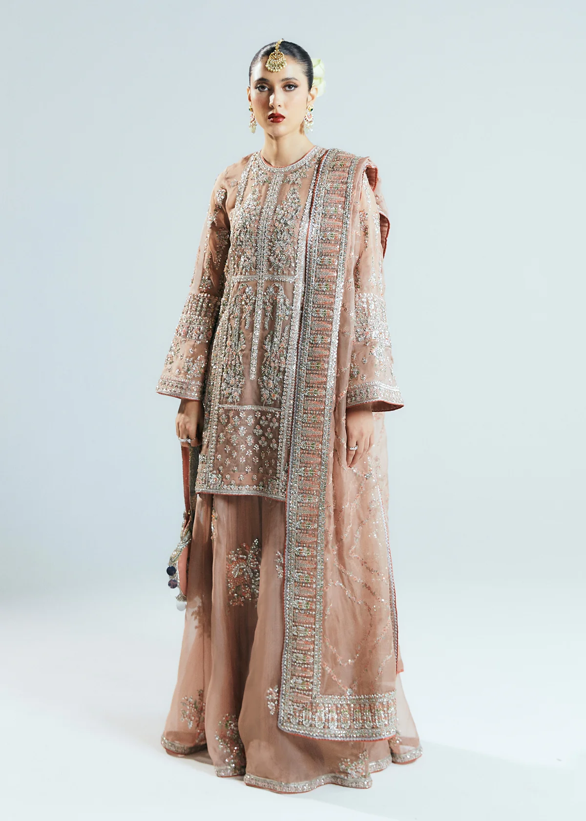Hussain Rehar Formal Dress Organza - Image 3