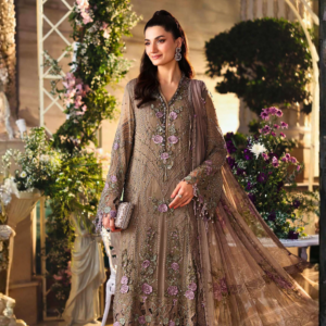 Maria-B 3 Piece Unstitched Embroidered Chiffon Suit