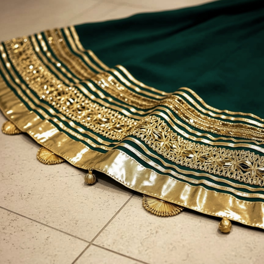 Stitched Trendy Formal Wear Frock 2 Piece with Goti Work - Image 4