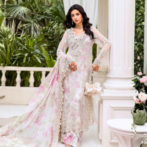 Maria-B 3-Piece Unstitched Embroidered Chiffon Suit
